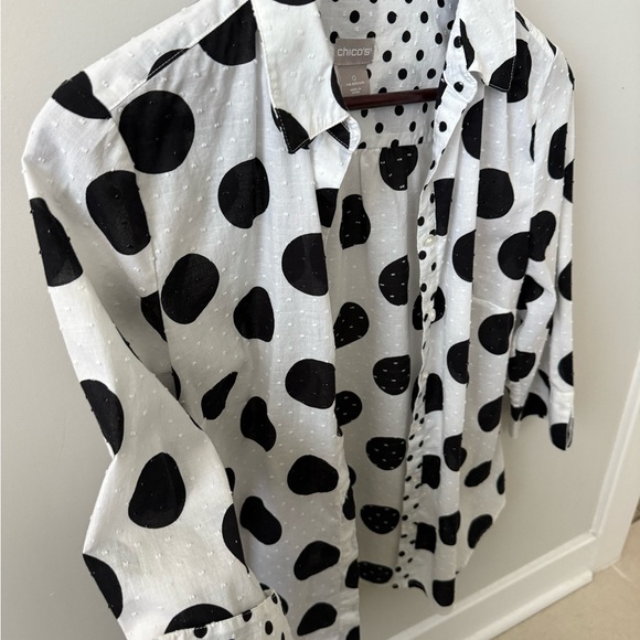 Polka Dot Shirt 100% Cotton - Picture 6 of 6
